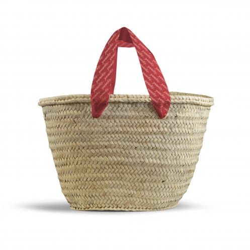 Panier tressé avec anse à personnaliser